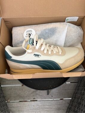 Puma Helsinki Men’s Sneaker - Cream & Dark Teal